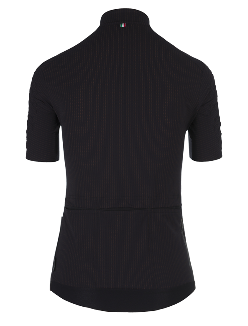 Q36.5 Womens GRID SKIN Short Sleeve Jersey : BLACK-1